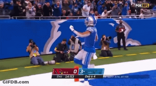 Fox NFL Broadcast Football Player Running GIF