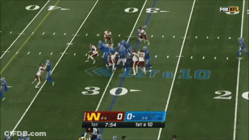 Fox NFL Broadcast Lions Vs Redskins GIF