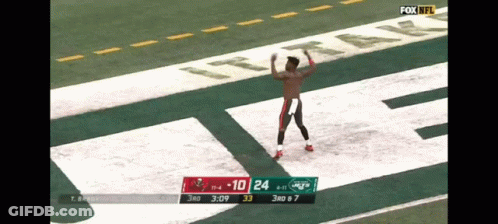 Fox NFL Broadcast Man Dancing On Field GIF