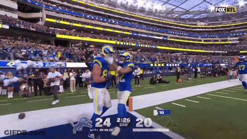 Fox NFL Broadcast Rams Vs Lions GIF