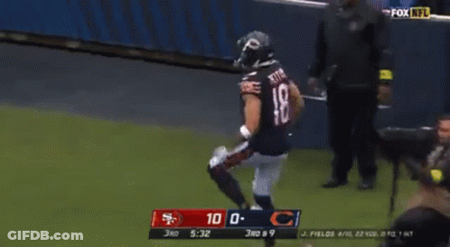 Fox NFL Broadcast With Dante Pettis GIF
