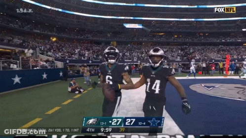 Fox NFL Broadcast With Devon Ta Smith GIF
