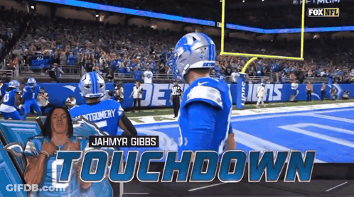 Fox NFL Touchdown Jahmyr Gibbs Advertisement GIF