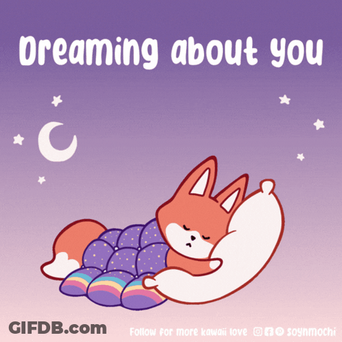 Fox Sleeping Dreaming About You GIF