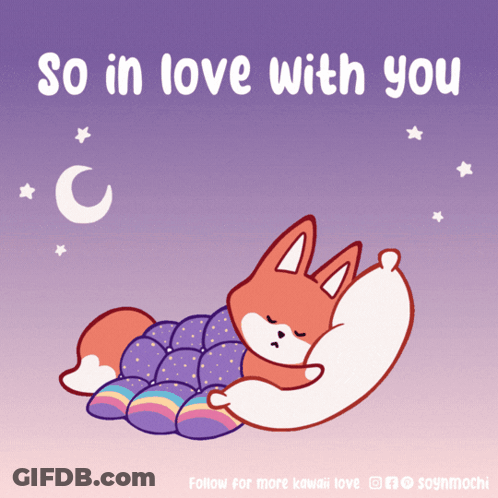 Fox Sleeping So In Love With You GIF