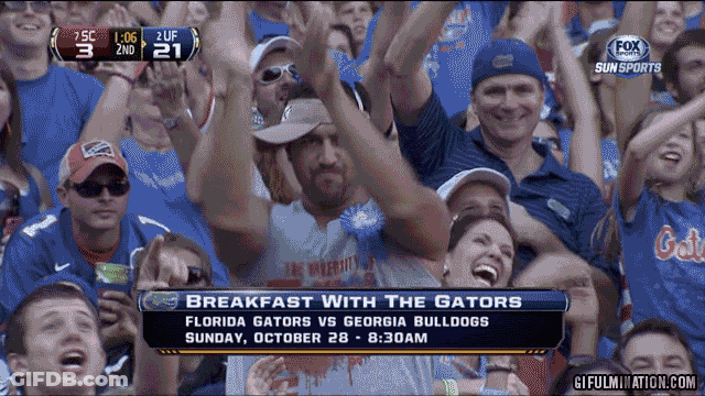 Fox Sports Screen Florida Gators Vs Georgia Bulldogs GIF