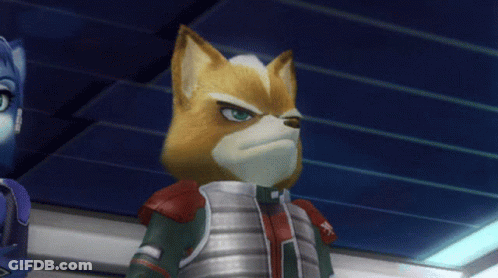 Fox Video Game Character Next To Robot GIF