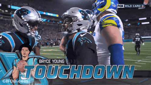 Fox Wild Card Advertisement With Bryce Young Touchdown GIF