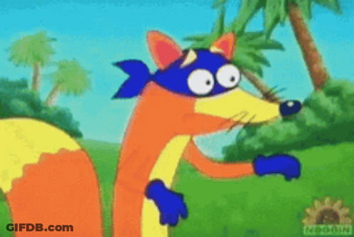 Fox With Pugi Text Asking Random Users GIF