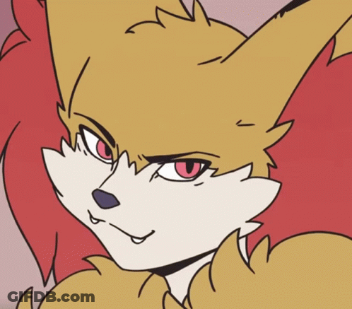 Fox With Red Eyes GIF