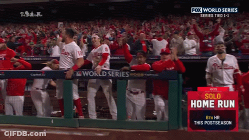 Fox World Series Game On Large Screen GIF