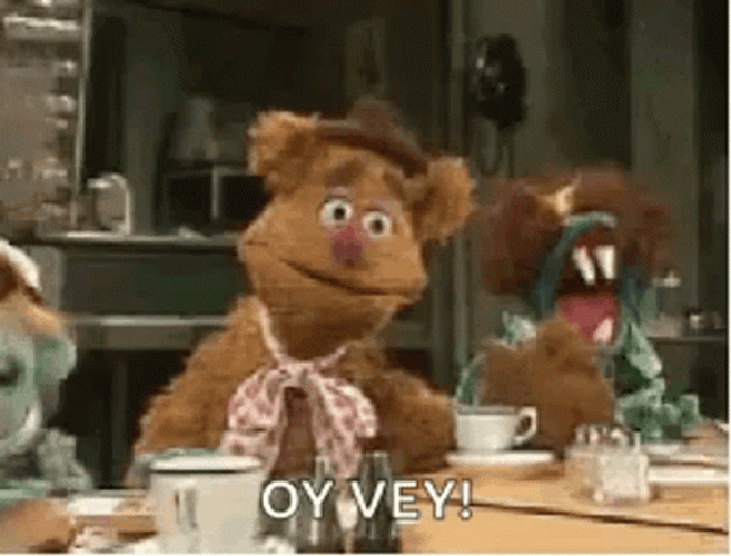Foxie Bear Face Palm Oy Vey GIF