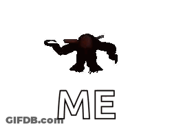 Foxy From Five Nights At Freddy 'S Is Flying In The Air With The Words `` Me '' Written On It . GIF
