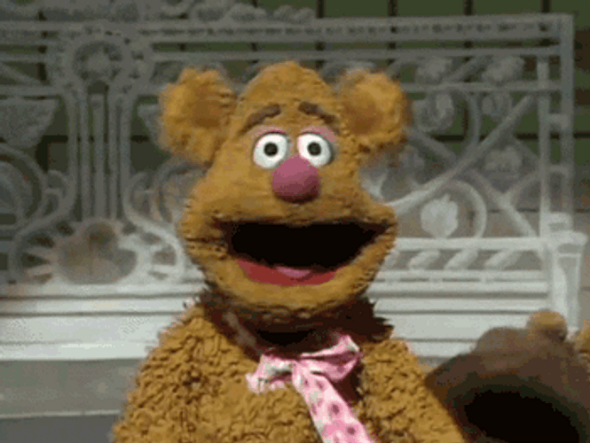 Fozzie Bear Funny Ears Wiggle GIF