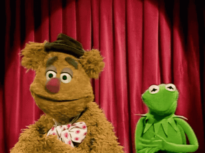 Fozzie Bear Kermit Muppet Show GIF