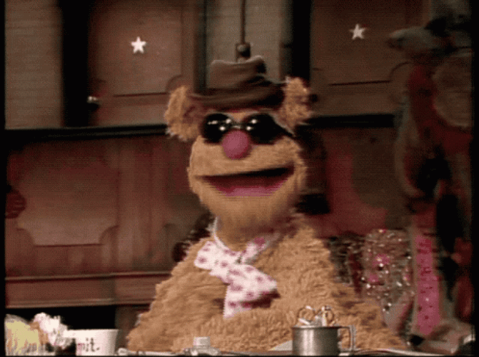 Fozzie Bear Muppet Sunglasses GIF