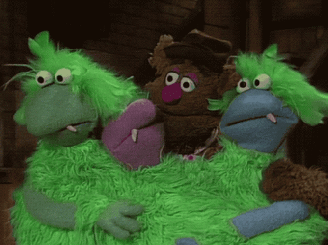 Fozzie Bear Muppets Group Hug GIF