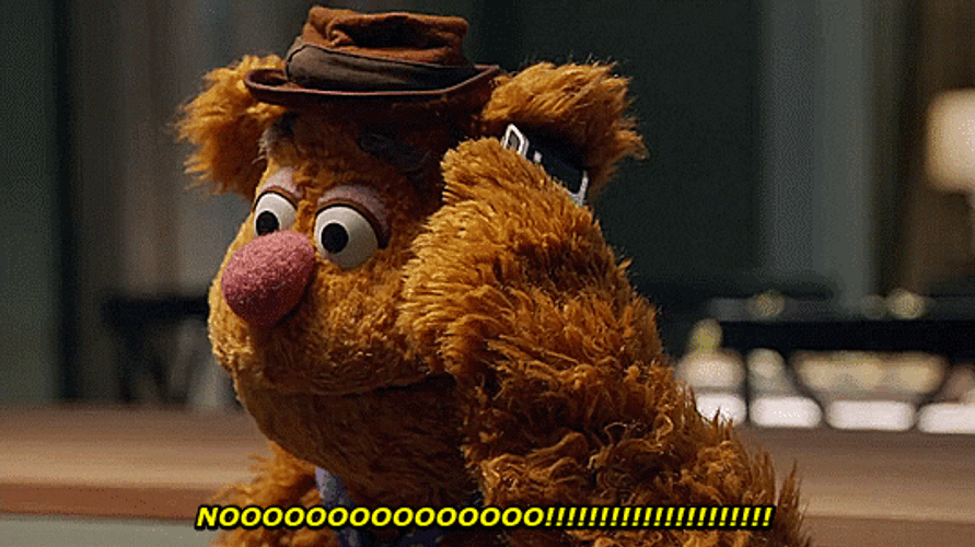 Fozzie Bear No The Muppets 2015 GIF
