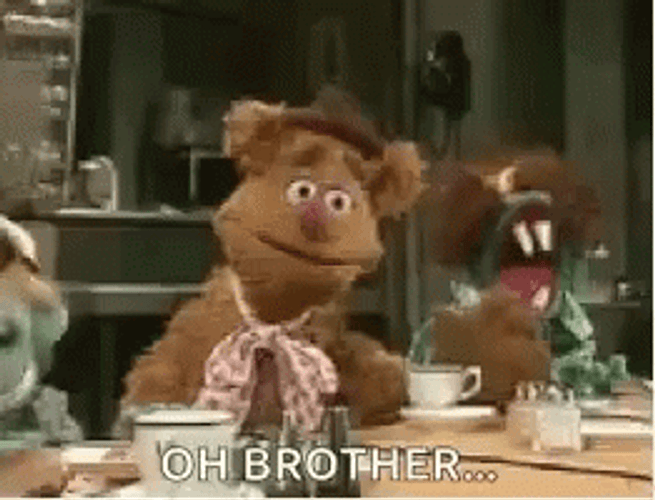 Fozzie Bear Oh Brother Facepalm GIF