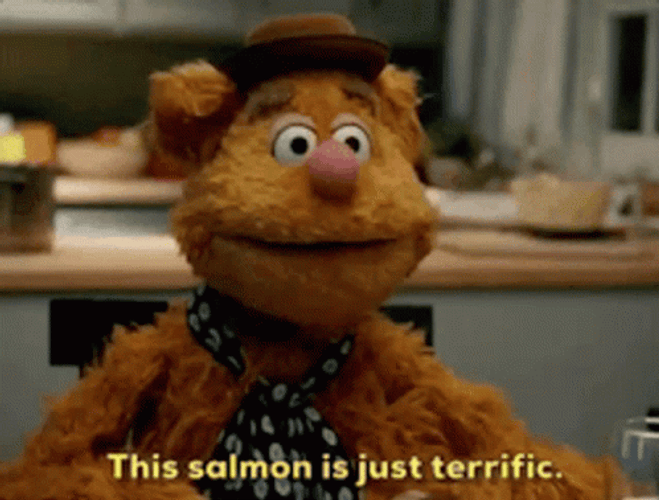 Fozzie Bear Salmon Just Terrific GIF