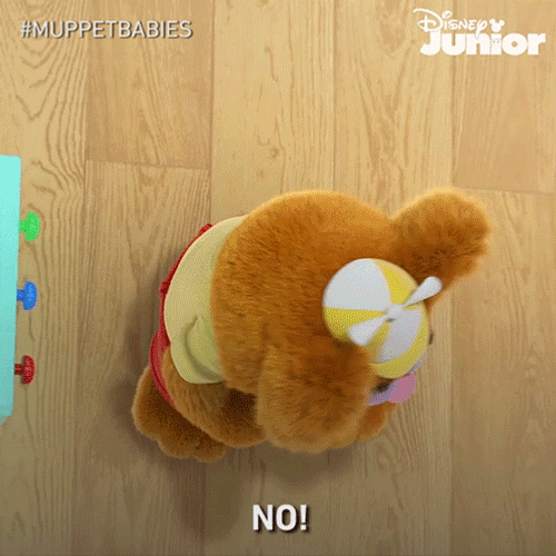 Fozzie Bear Scream No Muppet Babies GIF