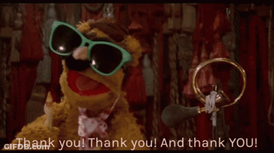 Fozzie Bear Thank You Shades GIF