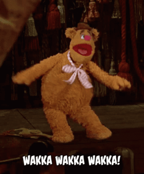 Fozzie Bear Wakka Cute Dance GIF