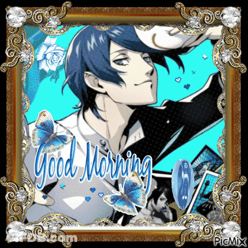 Framed Man With Good Morning GIF