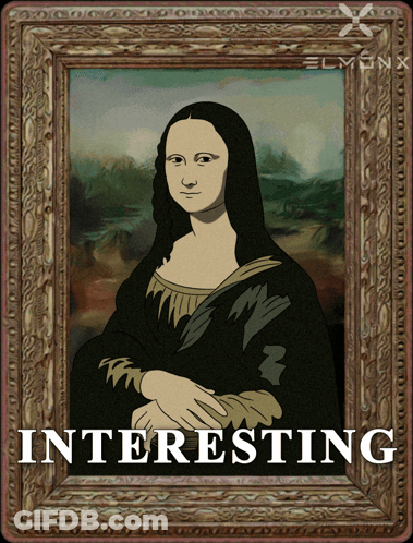 Framed Painting Of Woman With Interesting GIF