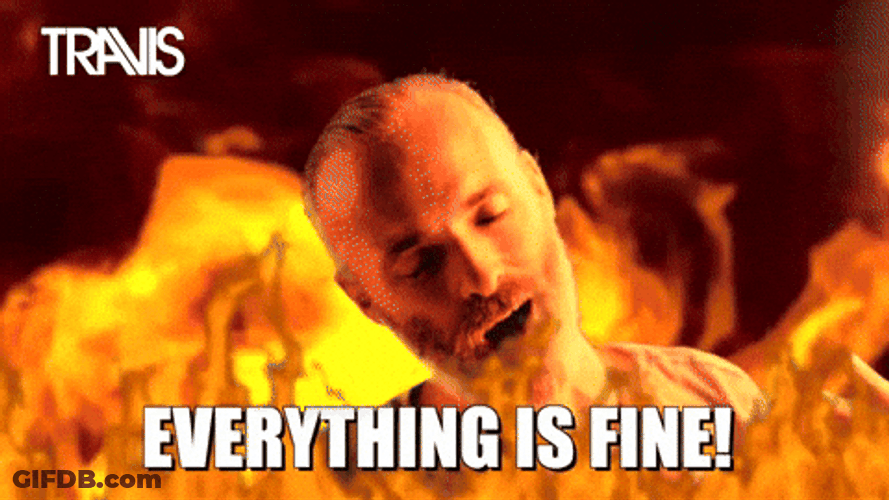 Fran Healy Near Meltdown In Denial GIF