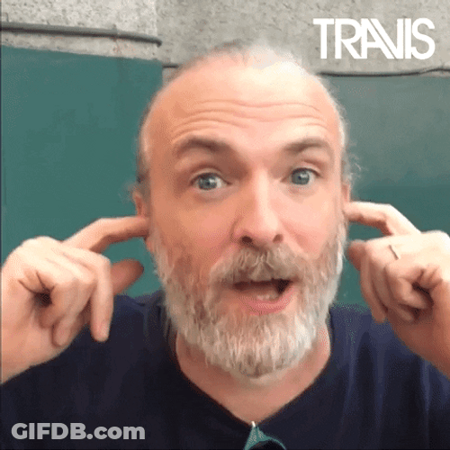 Fran Healy Shouting K Bye GIF