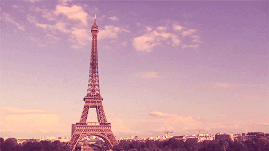 France Iconic Landmark Eiffel Tower Beautiful Skyline GIF