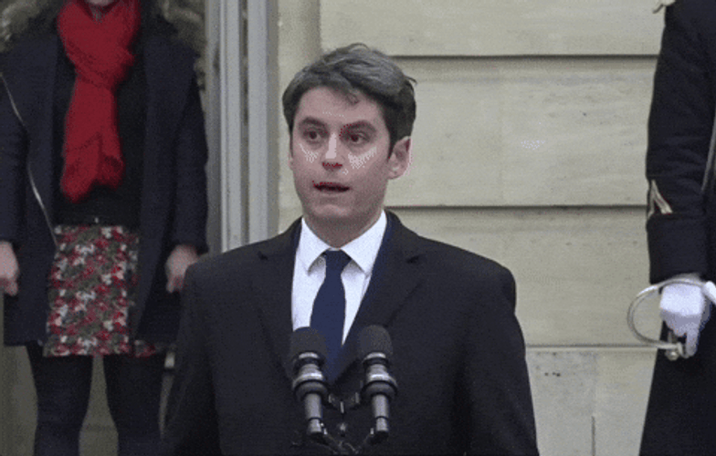 France Prime Minister Gabriel Attal Speech GIF