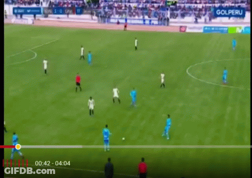France Vs Spain Soccer Game With Visa Ads GIF