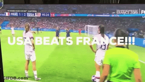 France Vs USA Soccer Game GIF