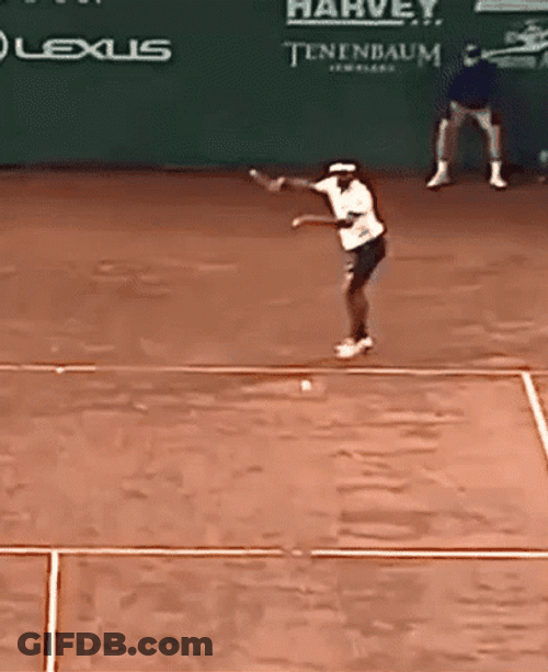 Frances Tiafoe Forehand Slice GIF