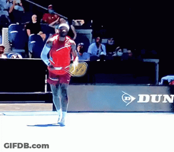 Frances Tiafoe Jaw Drop Shocked GIF