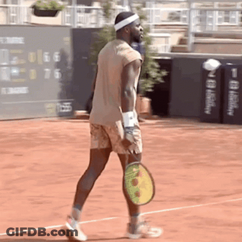 Frances Tiafoe Wardrobe Malfunction GIF