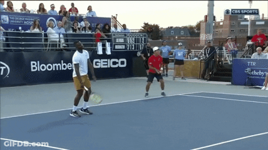 Francis Tiafoe Kneeling On The Ground GIF