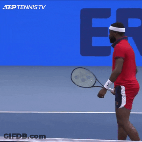 Francis Tiafoe On Slow Motion GIF