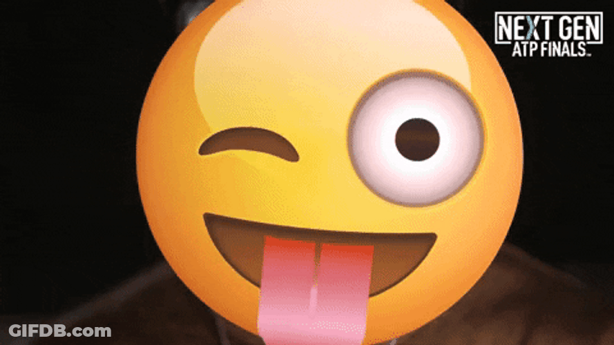 Francis Tiafoe Pulling Tongue Out Emoji GIF
