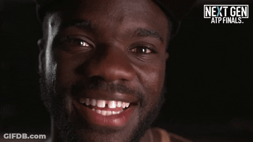 Francis Tiafoe Smiling GIF