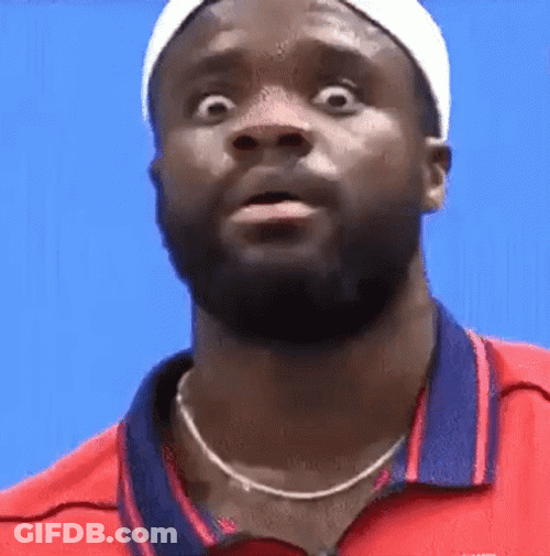 Francis Tiafoe Widened Eyes GIF