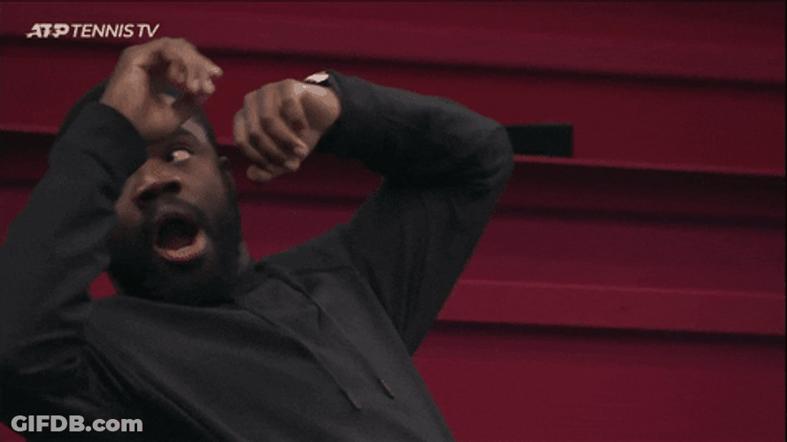 Francis Tiafoe Yawning GIF