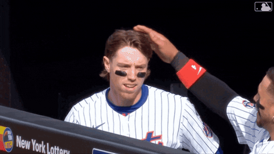 Francisco Alvarez Petting Acknowledging Teammate GIF