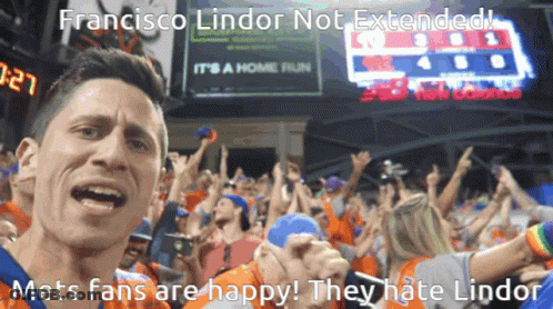Francisco Lindor Not Extended Mets Fans Are Happy GIF