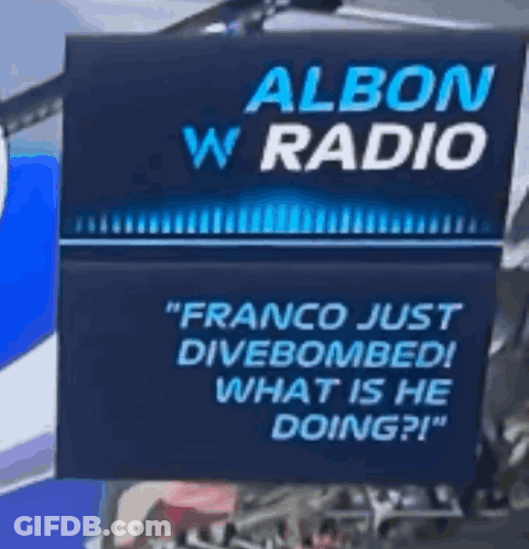 Franco Divebomb Sign What Is He Doing GIF