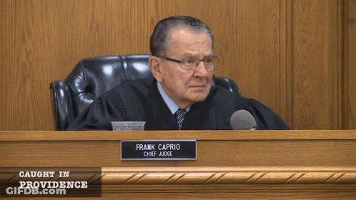 Frank Caprio Chief Judge In Court GIF