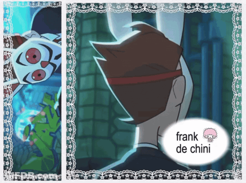 Frank De Chini And Cartoon Character GIF