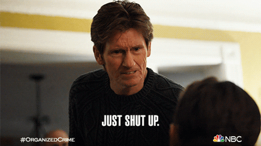Frank Donnelly Shut Your Mouth GIF
